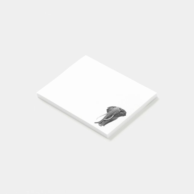 Bloco De Notas Elefante-touro - Desenho a lápis (Inclinado)