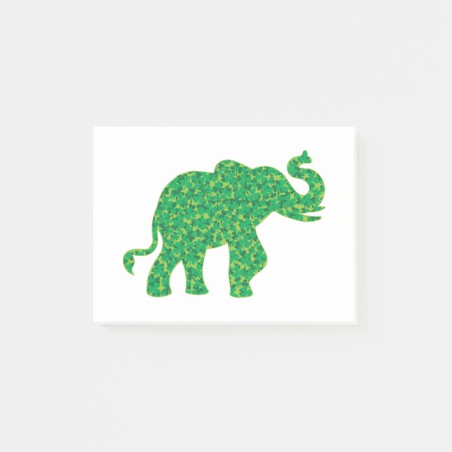 Bloco De Notas Elefantes Shamrock (Frente)