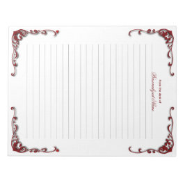 Bloco De Notas Elegância Barroca Lined