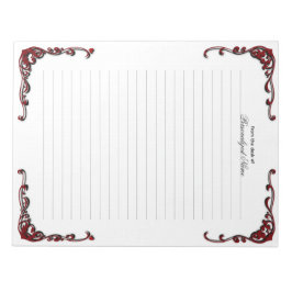 Bloco De Notas Elegância Barroca - Negra