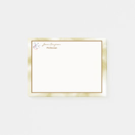 Bloco De Notas Elegant Pearlescent Gold Texture