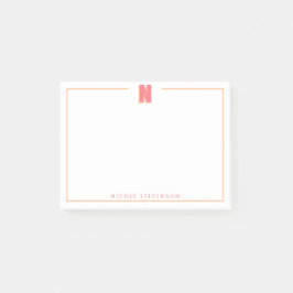 Bloco De Notas Elegant Personalized Monogram 3D Letter N Initial 