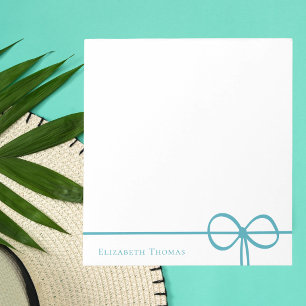 Bloco De Notas Elegante Arco Azul Moderno Minimalista Stylish