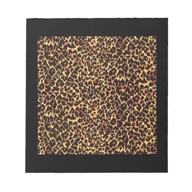 Bloco De Notas Elegante Cheetah Pattern (Frente)