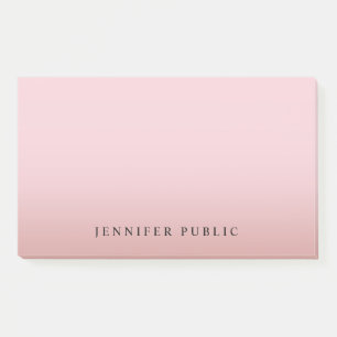 Bloco De Notas Elegante de fundo moderno Modelo Dourado Rosa