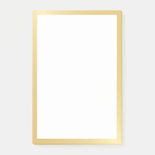 Bloco De Notas Elegante Dourado (Frente)