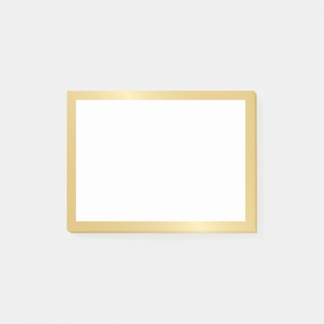 Bloco De Notas Elegante Dourado (Frente)