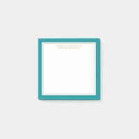 Elegante e moderno Teal/Branco/Dourado Personaliza