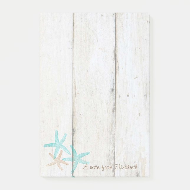 Bloco De Notas Elegante e sofisticado, textura de madeira, estrel (Frente)