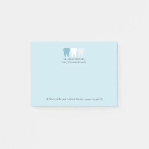 Bloco De Notas Elegante Logotipo de Dente de Dentista Moderno Per