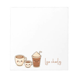 Bloco De Notas Elegante Moderno Bonito Café Colorido Tendência
