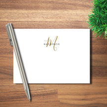 Elegante Monograma Moderno em Grafite Branco com L