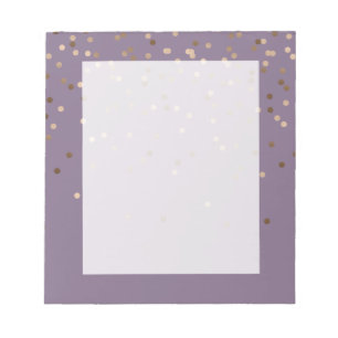Bloco De Notas elegante pintinho glam rosa dourado confetti ponto