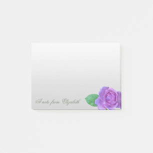 Bloco De Notas Elegante Rosa Roxa Feminina