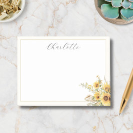 Bloco De Notas Elegante Rustic Watercolor Floral