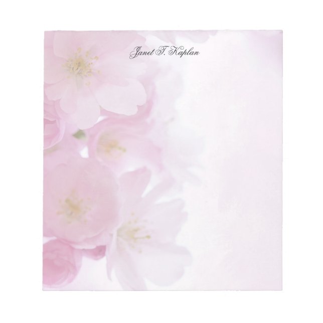 Bloco De Notas Elegante Simples Clássico Floral Profissional (Frente)