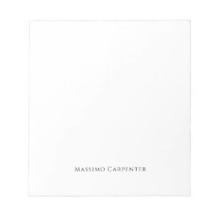 Bloco De Notas Elegante Simples Moderno Minimalista Simples