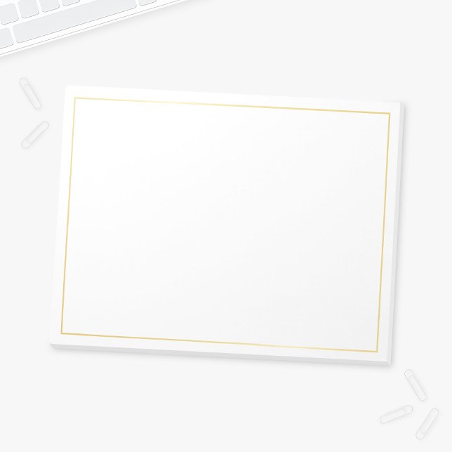 Bloco De Notas Elegante vazio Dourado (Criador carregado)