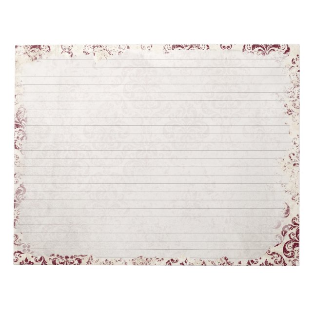 Bloco De Notas Elegante Vintage (Frente)