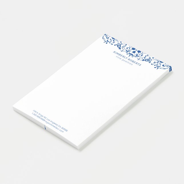 Bloco De Notas Elegante vintage, elemento design (Inclinado)