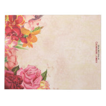 Elegante Vintage Floral | Papel Vintage | Colorido