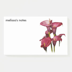 Bloco De Notas Elegantes Copos-de-Neve Roxos