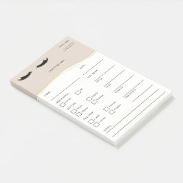 Bloco De Notas Elegantes notas adesivas Post-it® na cor bege e do