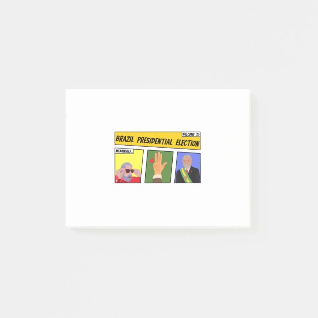 Bloco De Notas Eleição Presidencial no Brasil (Frente)