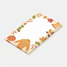 Bloco De Notas Elementos do outono