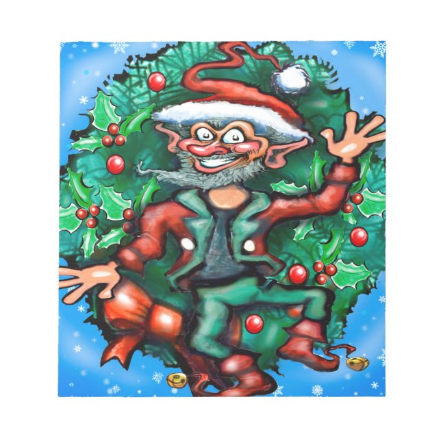 Bloco De Notas Elf Wreath (Frente)