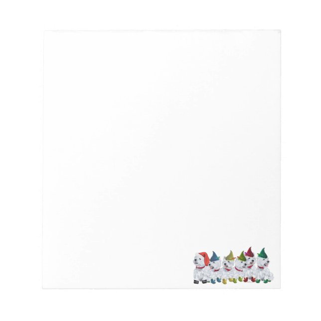 Bloco De Notas Elfos de Natal (Frente)