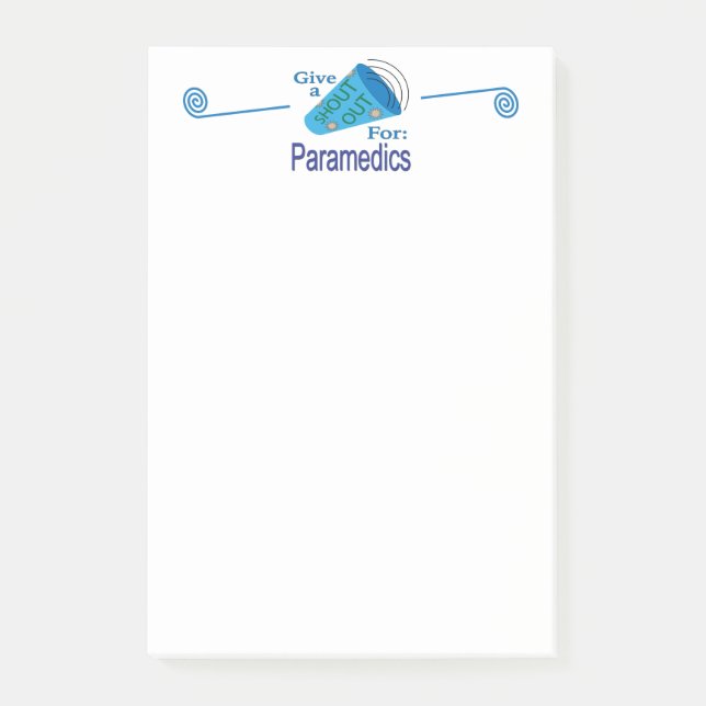 Bloco De Notas Elogio para Paramédicos (Frente)