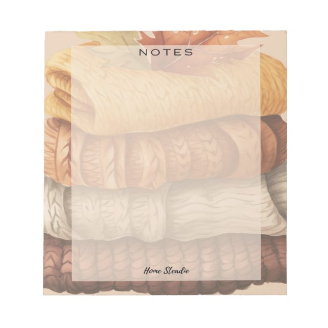 Bloco de Notas em Branco Sweater Weather (Frente)