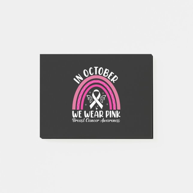 Bloco De Notas Em outubro vestimos rosa (Frente)