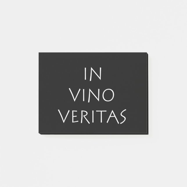 Bloco De Notas Em vino veritas (Frente)