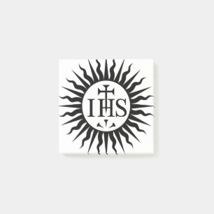 Bloco De Notas Emblema da Companhia de Jesus Monograma