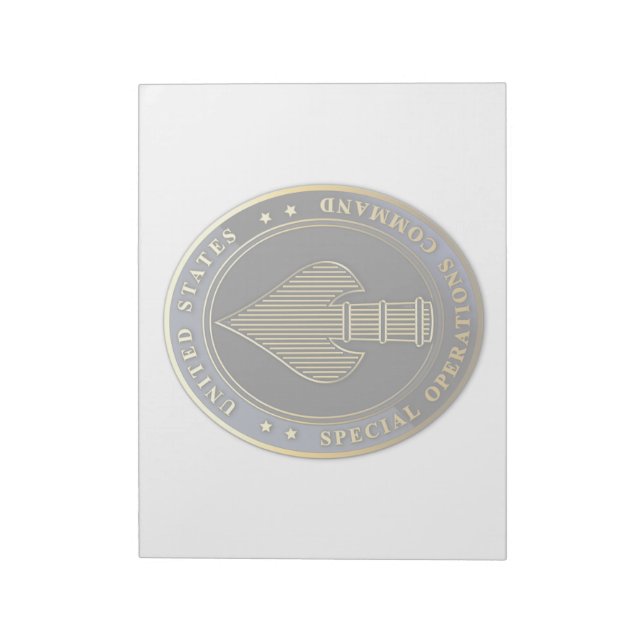 Bloco De Notas Emblema USSOCOM (Invertido)
