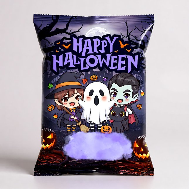 Bloco De Notas Embrulhos Feliz Halloween para Pacotes de Batata F (Criador carregado)