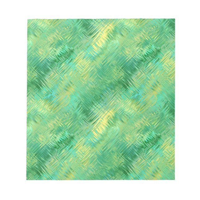Bloco De Notas Emerald Green Glassy Texture (Frente)