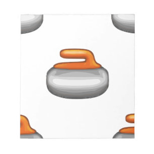 Bloco De Notas Emoji Curling Stone