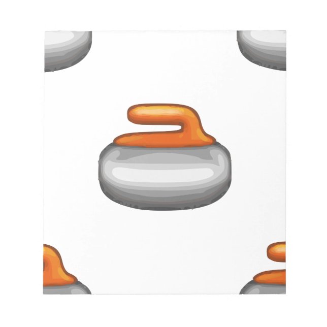 Bloco De Notas Emoji Curling Stone (Frente)