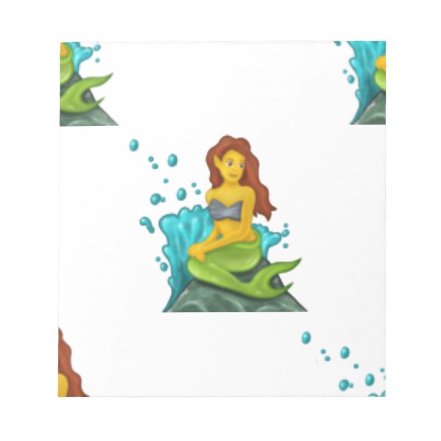 Bloco De Notas emoji mermaid (Frente)