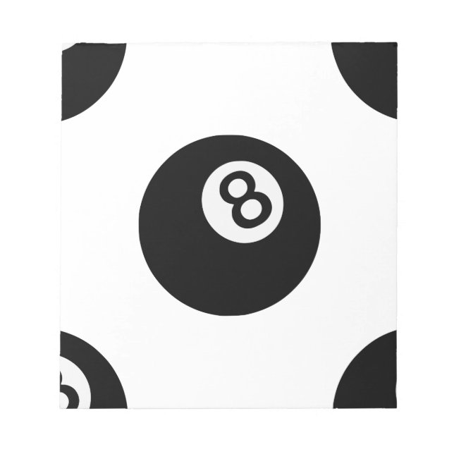 Bloco De Notas emoji oito bolas (Frente)