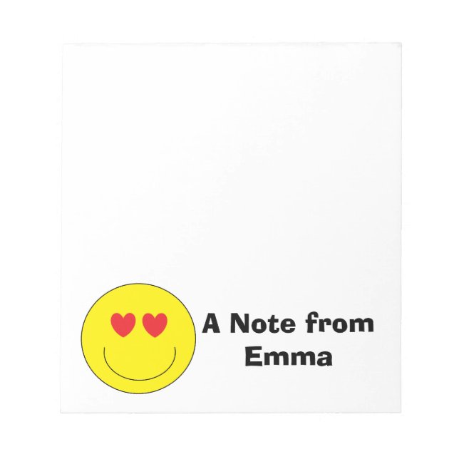 Bloco de Notas Emoji Personalizado (Frente)