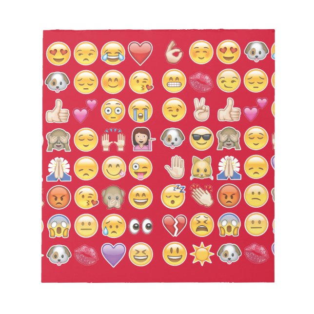 Bloco De Notas emoji vermelho (Frente)
