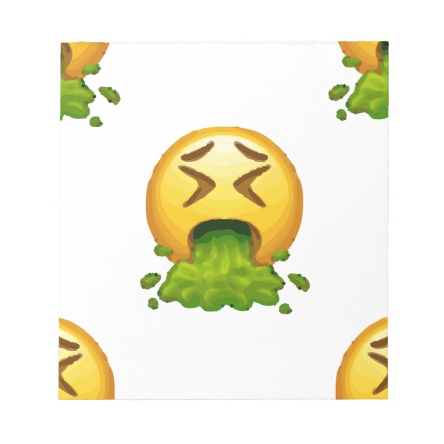 Bloco De Notas emoji vomitando (Frente)