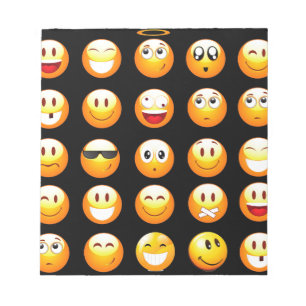 Bloco De Notas emojis preto