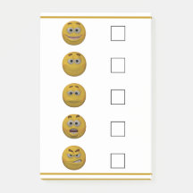 Emoticon da verificação do humor do estilo 3d