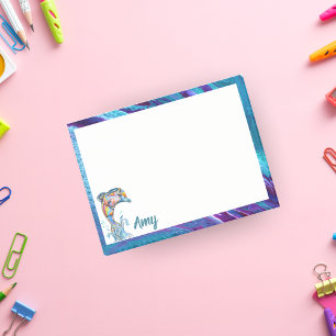 Bloco De Notas Emperramento de golfinho no lápis de cores persona