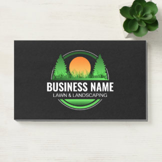 Bloco De Notas Empresa de Paisagismo Árvore Verde Natural